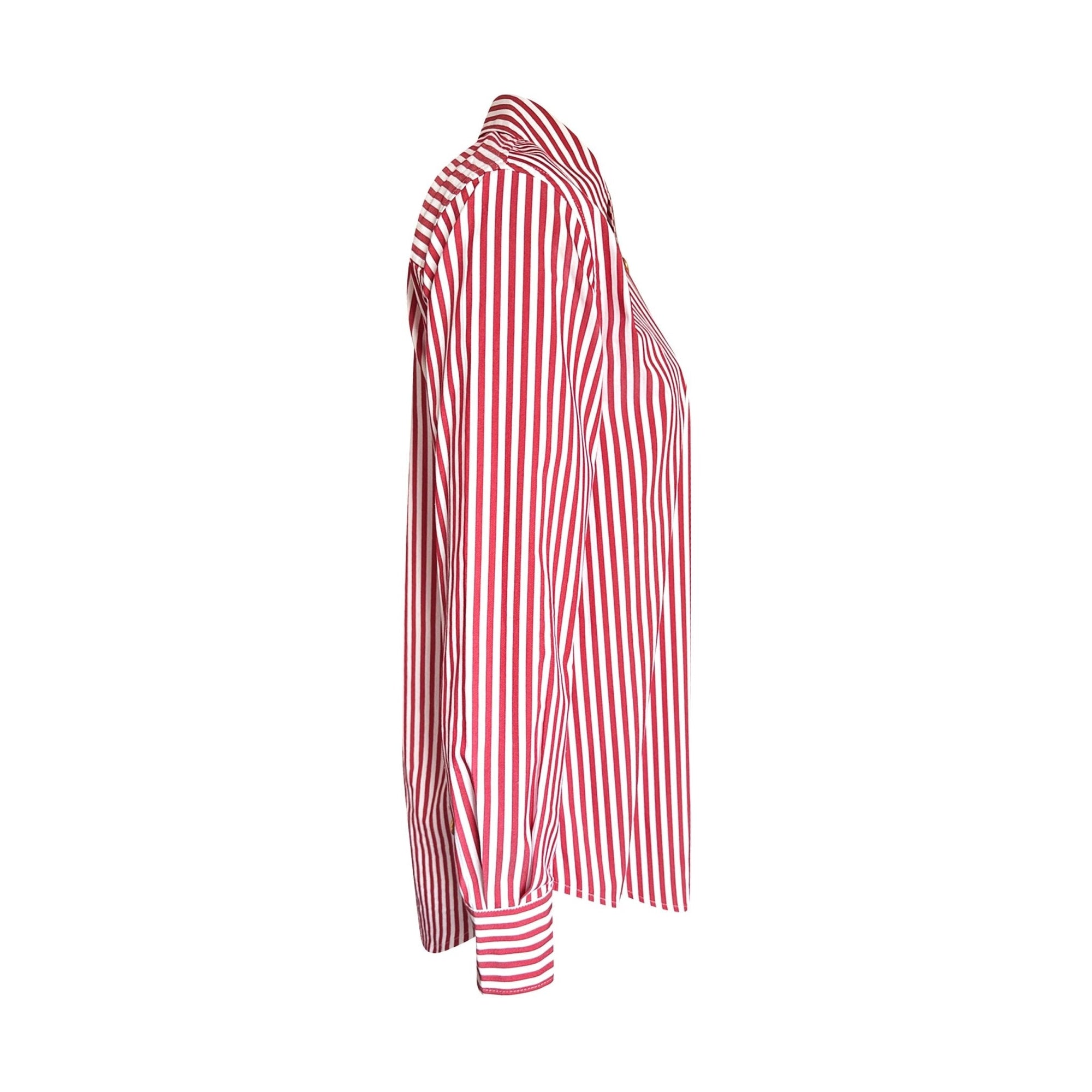 Classic Shirt Bordeaux Stripe (with Personalised Monogram) - LEDORÉ