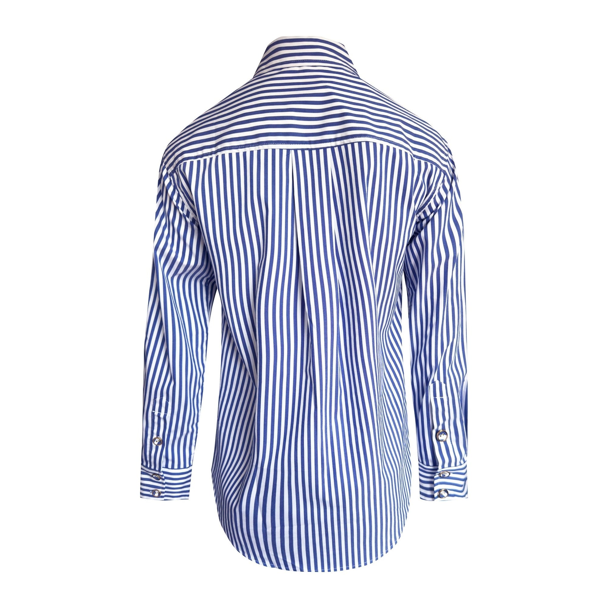 Classic Shirt Cobalt Stripe (with Personalised Monogram) - LEDORÉ