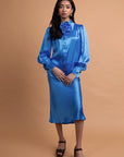 LeDoré Bias Skirt - Azure Silk - Sweepstake Winners™