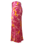 LeDoré Bias Skirt - Viola Floral Hot Pink/Orange Silk - Sweepstake Winners™