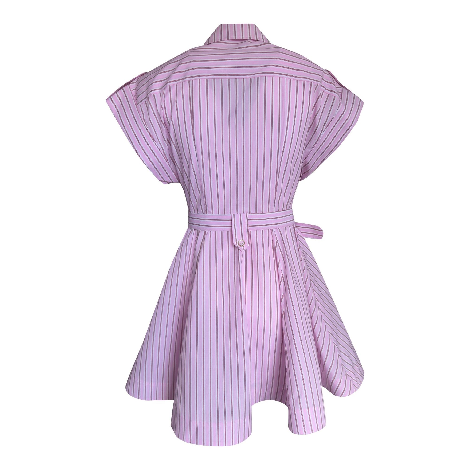 LeDoré Brigitte Shirt Dress Pink Stripe - LEDORÉ