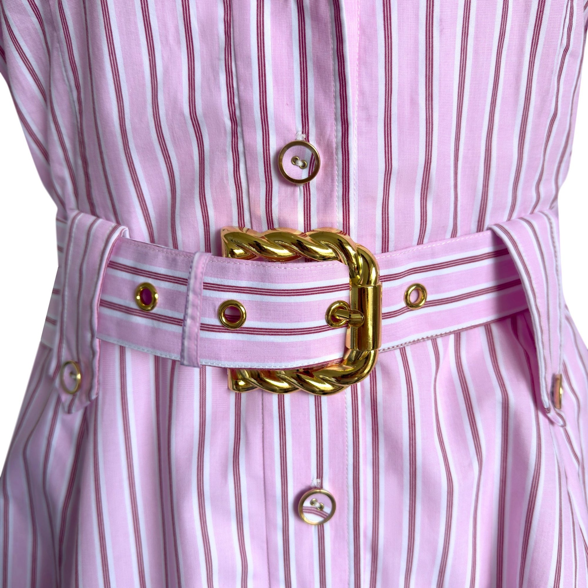 LeDoré Brigitte Shirt Dress Pink Stripe - LEDORÉ