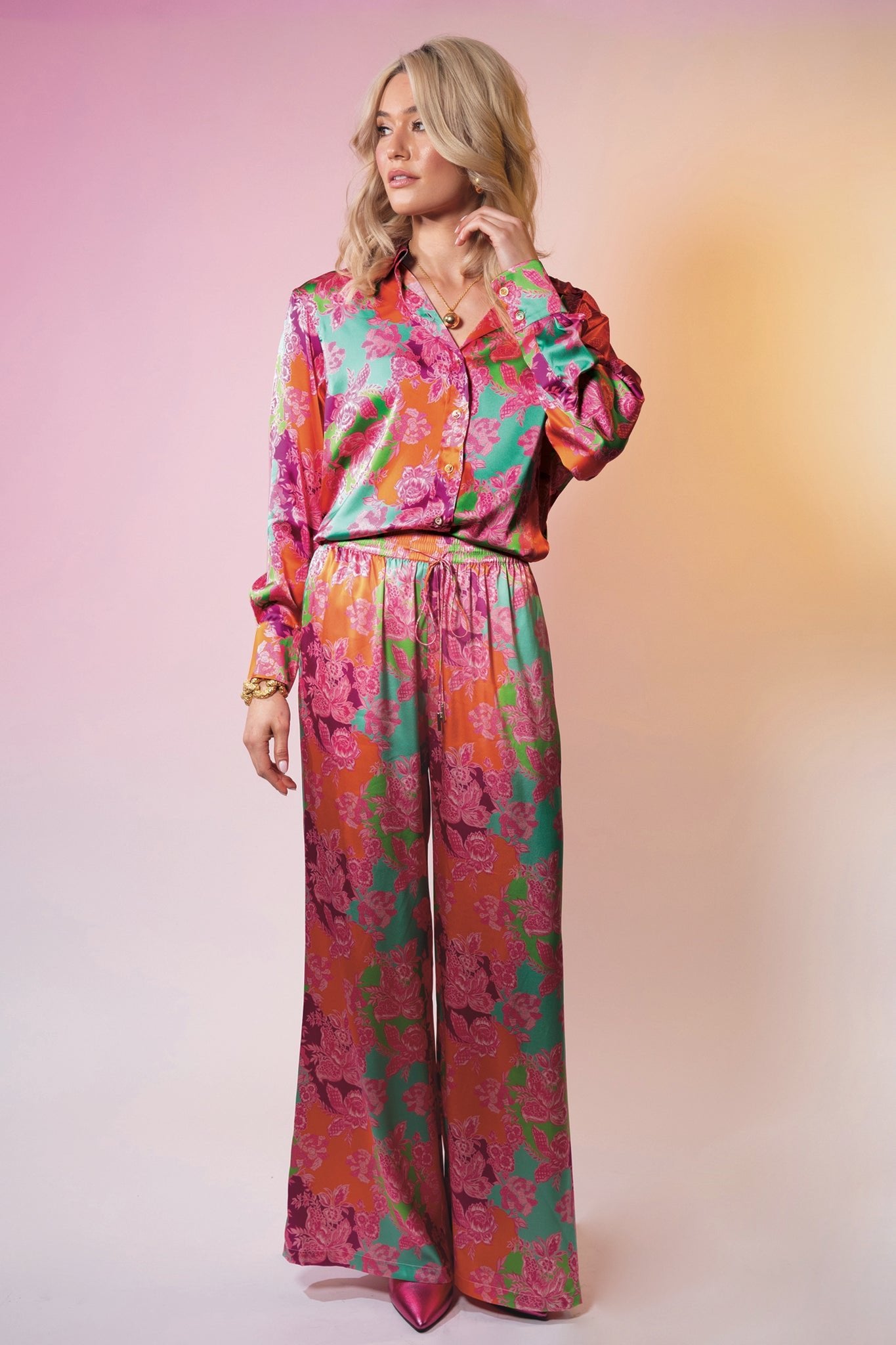 LeDoré Resort Palazzo Pants Daydream Floral - LEDORÉ