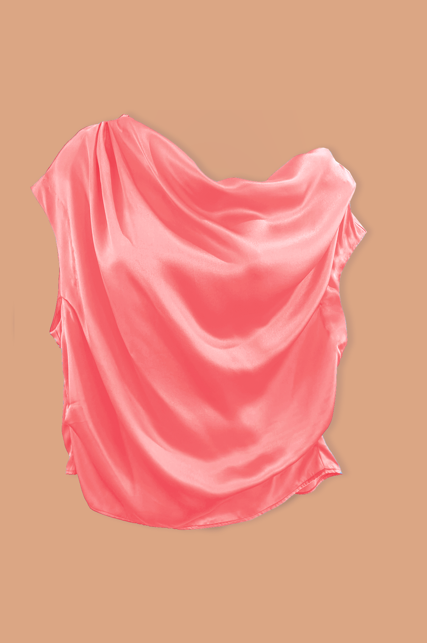 LeDoré Venetia Drape Top Peony Silk - LEDORÉ